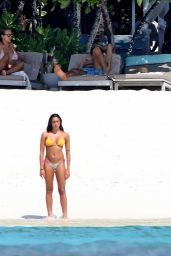Lourdes Leon in a Yellow Bikini - Maldives 01/04/2020