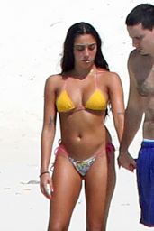 Lourdes Leon in a Yellow Bikini - Maldives 01/04/2020