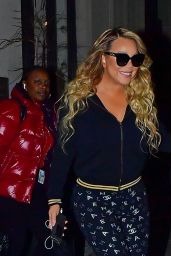 Mariah Carey Night Out Style - NYC 01/14/2020