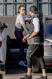 Nina Dobrev - Leaving the Gym in West Hollywood 01/11/2020