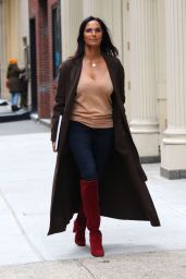 Padma Lakshmi in Casual Outfit in NYC 01/29/2020