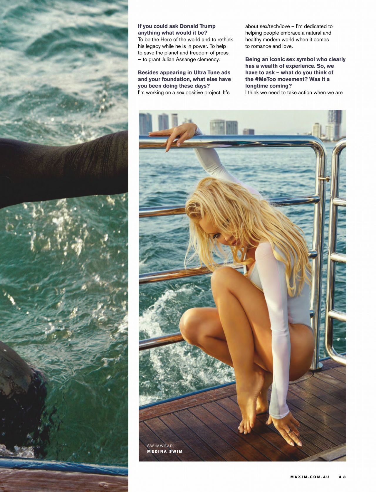 Pamela Anderson - Maxim Magazine Australia February 2020 Issue.