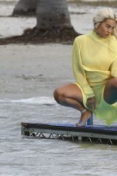 Rita Ora - Shooting a Video in Miami 01/10/2020