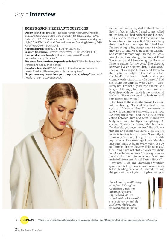 Rosie Huntington-Whiteley Outfit – STYLE Magazine 01/19/2020 (Part VI