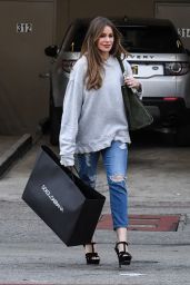 Sofia Vergara in Ripped Jeans - Beverly Hills 01/21/2020