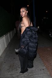 Tinashe - Leaving Delilah in West Hollywood 01/22/2020