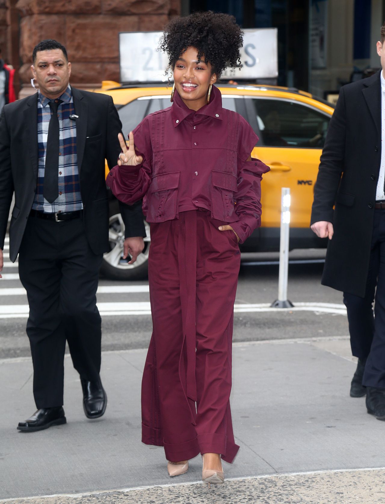 Yara Shahidi - Outside BUILD Series in NYC 01/14/2020 • CelebMafia