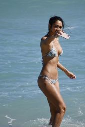 Ambra Gutierrez in a Bikini - Beach in Miami 2/2/2020
