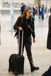 Anna Kendrick in Travel Outfit - Heathrow Airport in London 02/12/2020