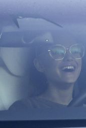 Ariana Grande in a Car in LA 02/11/2020