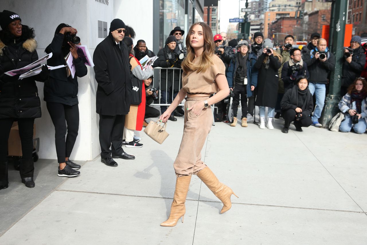 Ashley Benson – Arriving at the Longchamp Fashion Show in NY 02/08/2020