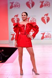 Bailee Madison – Go Red For Women Red Dress Collection 2020 in NYC