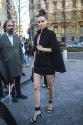 Barbara Palvin - Arriving for the Versace Fashion Show in Milan 02/21/2020