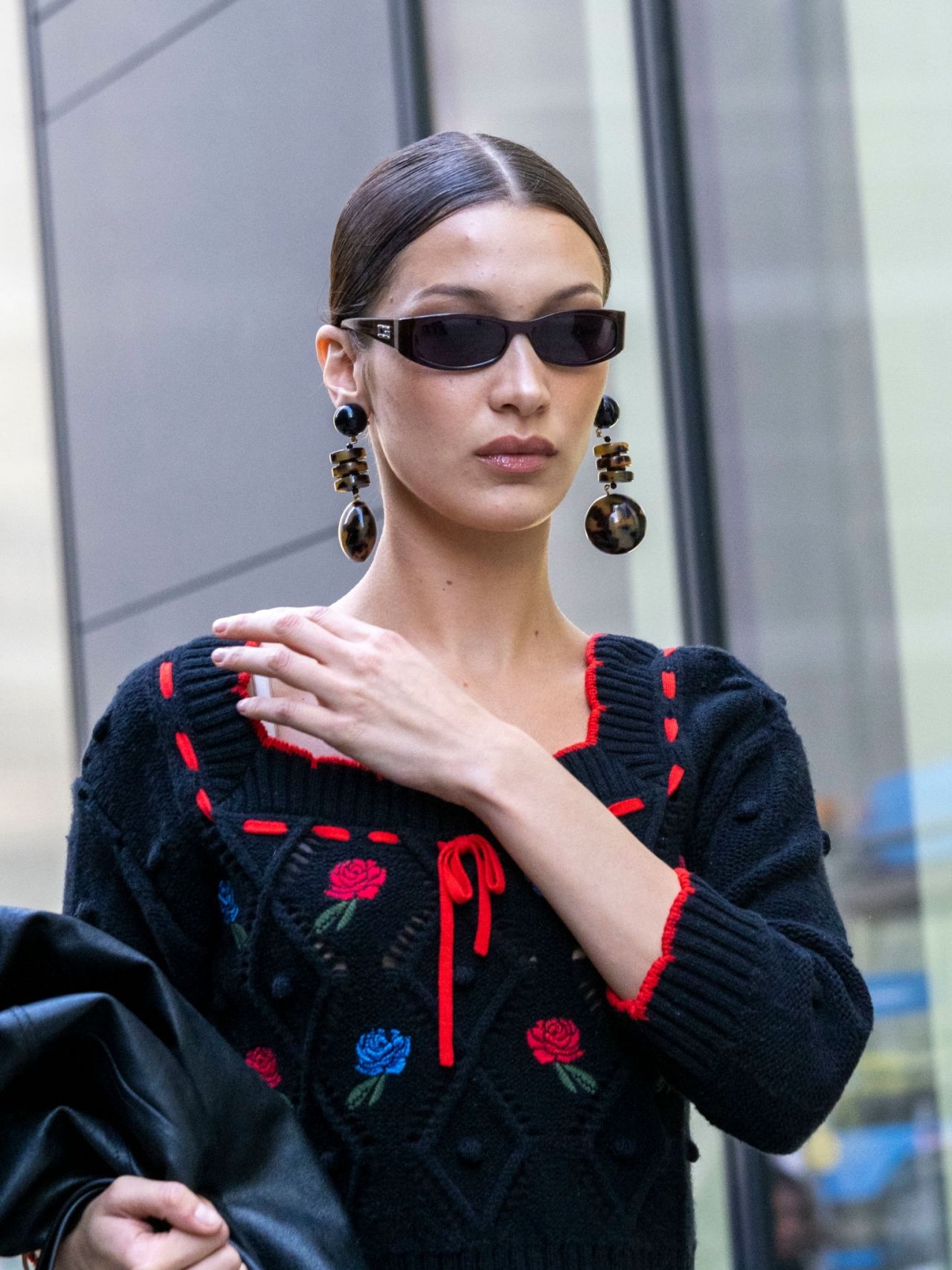 Bella Hadid - Arriving at the Versace Fashion Show in Milan 02/21/2020