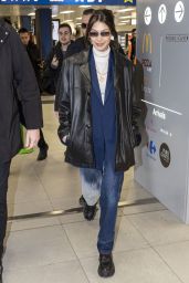 Bella Hadid - Arriving to Max Mara Headquarters in Milan 02/19/2020