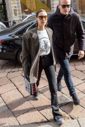 Bella Hadid in Casual Outfit - Milan 02/21/2020