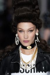 Bella Hadid - Walks Moschino Fashion Show in Milan 02/20/2020