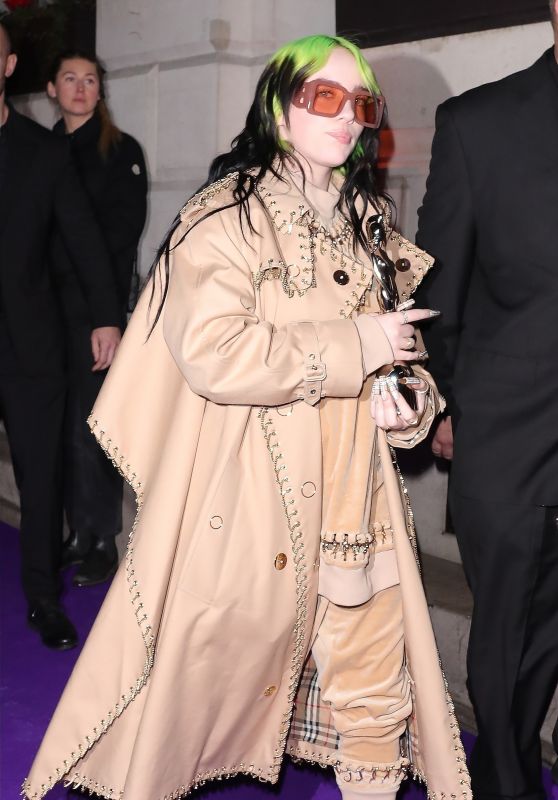 Billie Eilish – Arrive at the Sony BRIT Awards 2020 After-Party