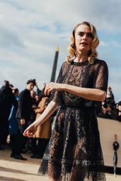 Cara Delevingne – Arrives at the Dior Show in Paris 02/25/2020