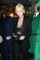 Charlize Theron – Leaving Vogue and Tiffany & Co Party in London 02/02/2020