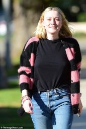 Dakota Fanning in Casual Outfit - Los Angeles 02/15/2020