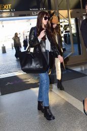 Dakota Johnson in Travel Outfit at LAX in LA 02/14/2020