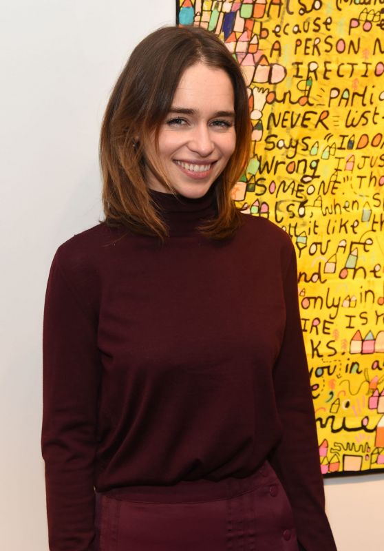Emilia Clarke - Gommie Exhibition at Messums London 02/08/2020