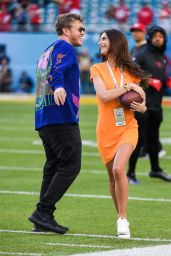 Emily Ratajkowski - On the Field Before Super Bowl LIV in Miami 02/02/2020