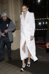 Gigi Hadid - Leaves Her Hotel in Paris 02/26/2020