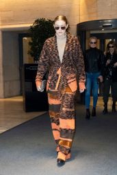 Gigi Hadid Style - Leaving Her Hotel in Milan 02/23/2020