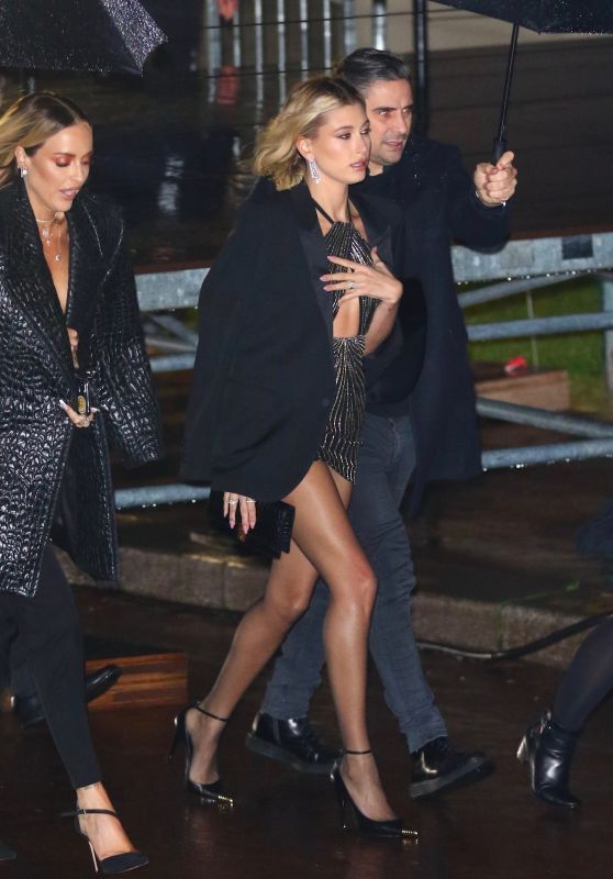 Hailey Rhode Bieber - Arriving at the YSL Show in Paris 02/25/2020