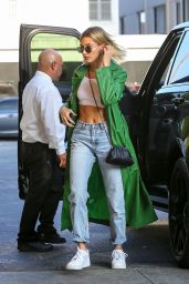Hailey Rhode Bieber Street Style - South Beverly Grill in Beverly Hills 02/18/2020