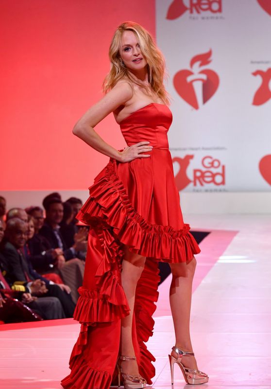 Heather Graham – Go Red For Women Red Dress Collection 2020 in NYC