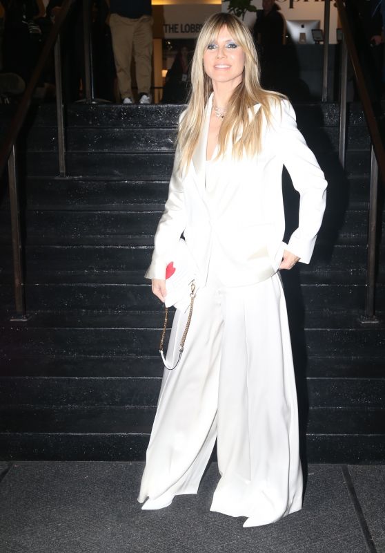 Heidi Klum - Arrives at the Christian Soriano NYFW Fall 2020 Show in New York