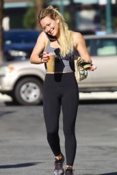 Hilary Duff in Leggings - Sherman Oaks 02/16/2020