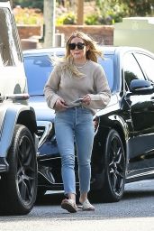 Hilary Duff Street Style - Beverly Hills 02/13/2020