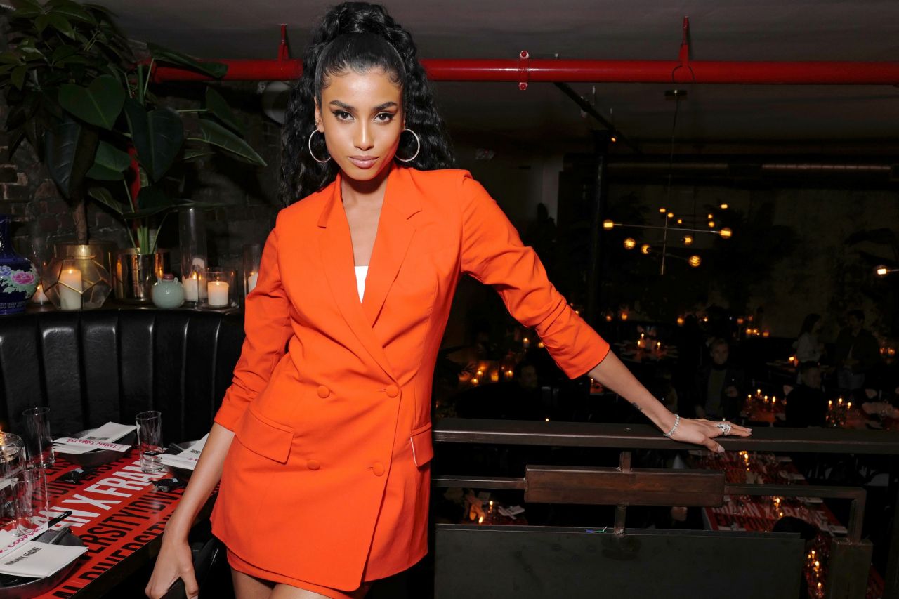 Imann Hammam - Frame x Imaan Dinner Fall Winter 2020 at NYFW • CelebMafia