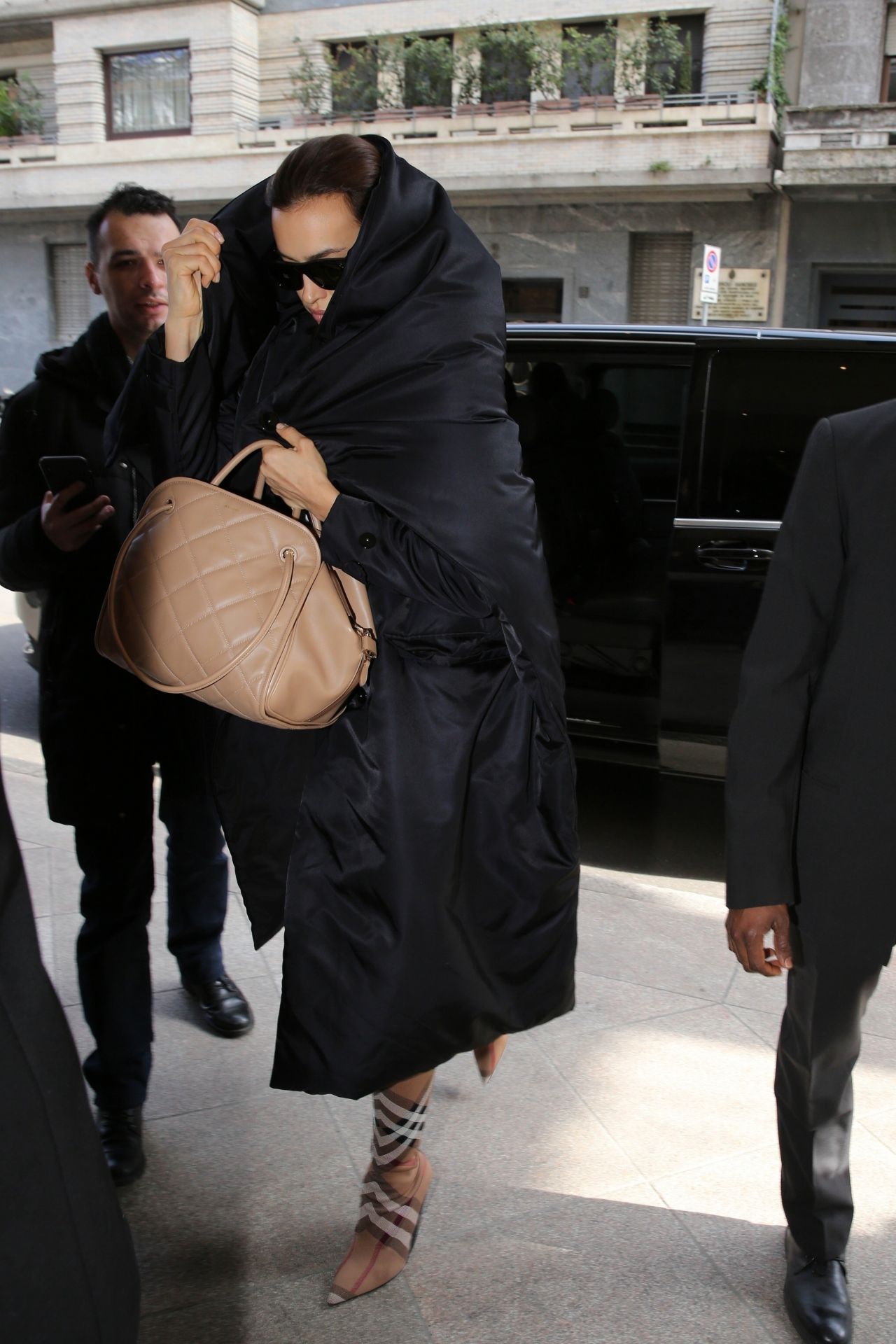 Irina Shayk - Leaving Her Hotel in Milan 02/23/2020 • CelebMafia