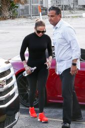 Jennifer Lopez - Arrives at the Gym in Miami Beach 02/23/2020