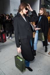 Kaia Gerber - Arriving at the Longchamp Fashion Show in NYC 02/08/2020