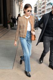 Kaia Gerber Chic Style - Out in Milan 02/19/2020