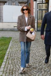Kaia Gerber in Casual Outfit - Milan 02/20/2020