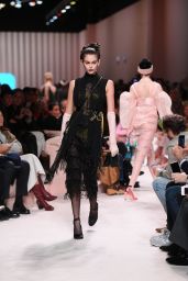 Kaia Gerber – Walks Fendi Fashion Show in Milan 02/20/2020