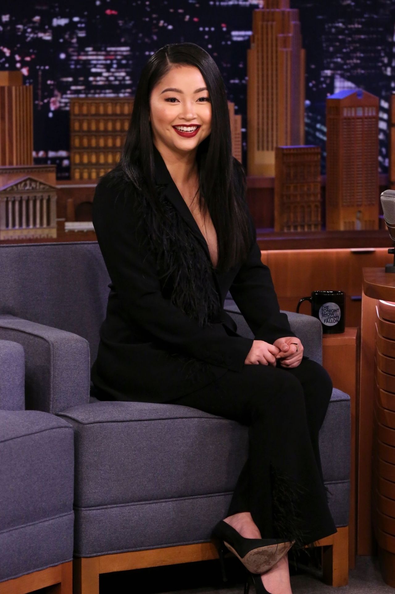 Lana Condor - Tonight Show Starring Jimmy Fallon in NYC 02/05/2020