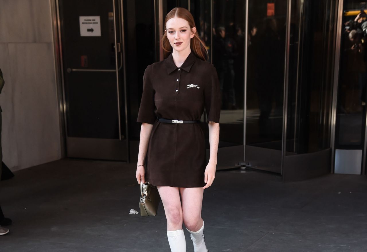 Larsen Thompson - Arriving at the Longchamp Fashion Show in New York 02