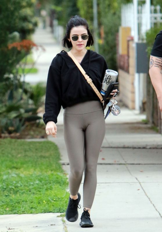 Lucy Hale in Leggings - Out in Los Angeles 02/27/2020