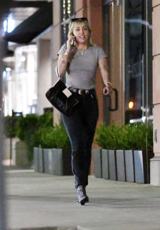 Miley Cyrus in Casual Outfit - Los Angeles 02/02/2020
