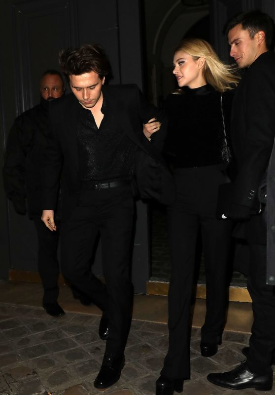 Nicola Peltz and Brooklyn Beckham - Leaving the YSL Party in Paris 02/25/2020