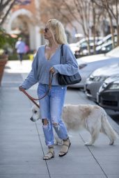 Nicollette Sheridan - Walking Her Dog in Calabasas 02/25/2020