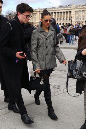 Nina Dobrev – Arrives at the Dior Show in Paris 02/25/2020